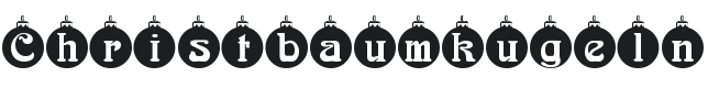 Christbaumkugeln Font Preview