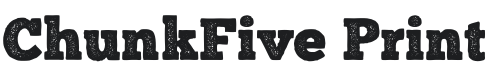 ChunkFive Print Font Preview