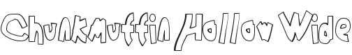 Chunkmuffin Hollow Wide Font Preview