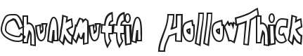 Chunkmuffin HollowThick Font Preview