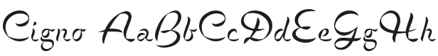 Cigno Font Preview