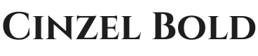Cinzel Bold Font Preview