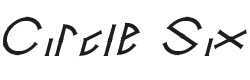Circle Six Font Preview