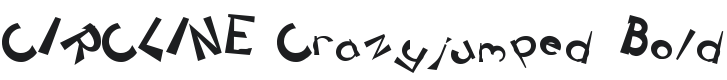 CIRCLINE Crazyjumped Bold Font Preview