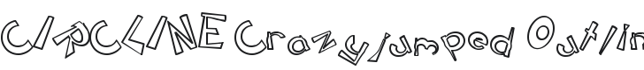 CIRCLINE Crazyjumped Outline Font Preview
