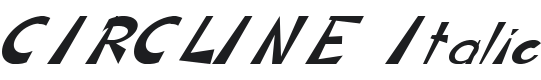 CIRCLINE Italic Font Preview