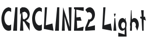 CIRCLINE2 Light Font Preview