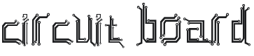 Circuit board Font Preview
