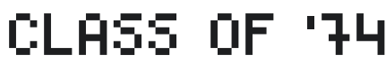 Class of '74 Font Preview