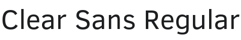 Clear Sans Font Preview