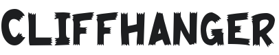 Cliffhanger Font Preview