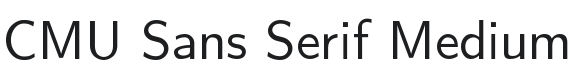 Computer Modern Sans Serif Font Preview