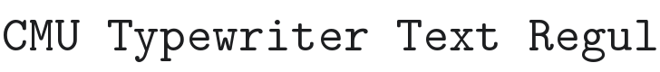Computer Modern Typewriter Text Font Preview