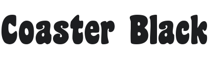 Coaster Black Font Preview