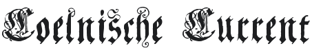 Coelnische Current Fraktur Font Preview