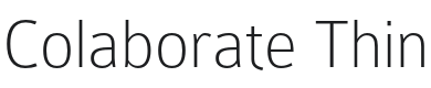 Colaborate-Thin Font Preview