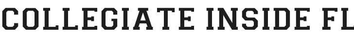 CollegiateInsideFLF Font Preview