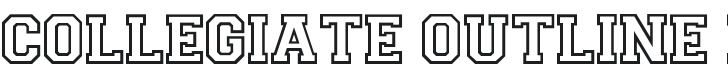 CollegiateOutlineFLF Font Preview