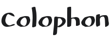 Colophon Font Preview