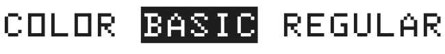 Color Basic Font Preview