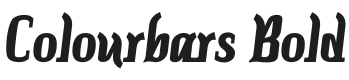 Colourbars-Bold Font Preview