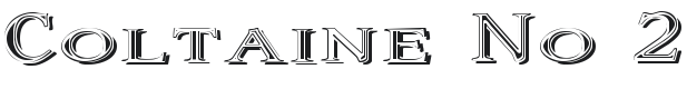 Coltaine No 2 Font Preview