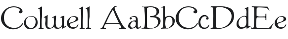 Colwell Font Preview