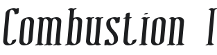 Combustion I BRK Font Preview