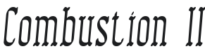 Combustion II BRK Font Preview