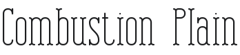 Combustion Font Preview