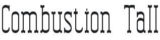 Combustion Tall BRK Font Preview