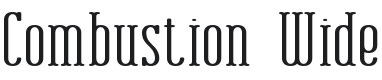 Combustion Wide BRK Font Preview