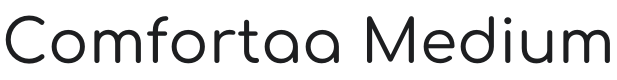 Comfortaa Medium Font Preview