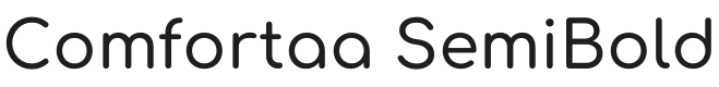 Comfortaa SemiBold Font Preview