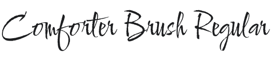 Comforter Brush Font Preview