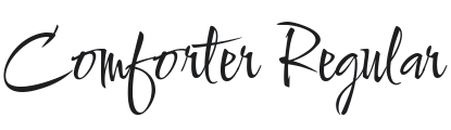 Comforter Font Preview