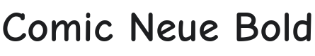Comic Neue Bold Font Preview