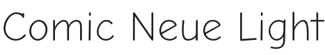Comic Neue Light Font Preview