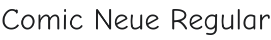 Comic Neue Font Preview