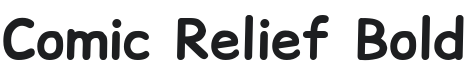 Comic Relief Bold Font Preview