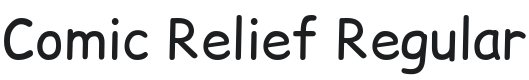 Comic Relief Font Preview