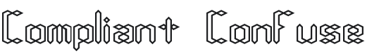 Compliant Confuse 1o BRK Font Preview