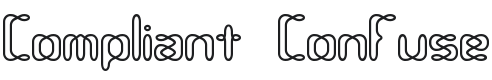 Compliant Confuse 2o BRK Font Preview