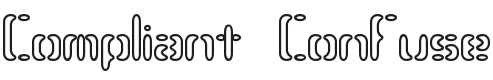 Compliant Confuse 3o BRK Font Preview