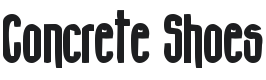 Concrete Shoes Font Preview