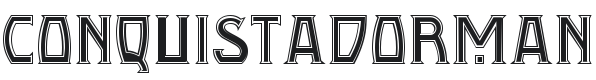 Conquistadorman NF Font Preview