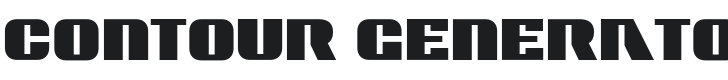 Contour Generator Font Preview
