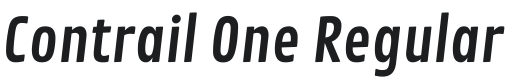 Contrail One Font Preview