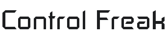 Control Freak Font Preview