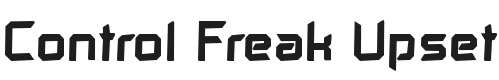 Control Freak Upset Font Preview